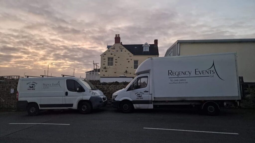 Van Hire Guernsey header picture. Boxer and Luton vans.